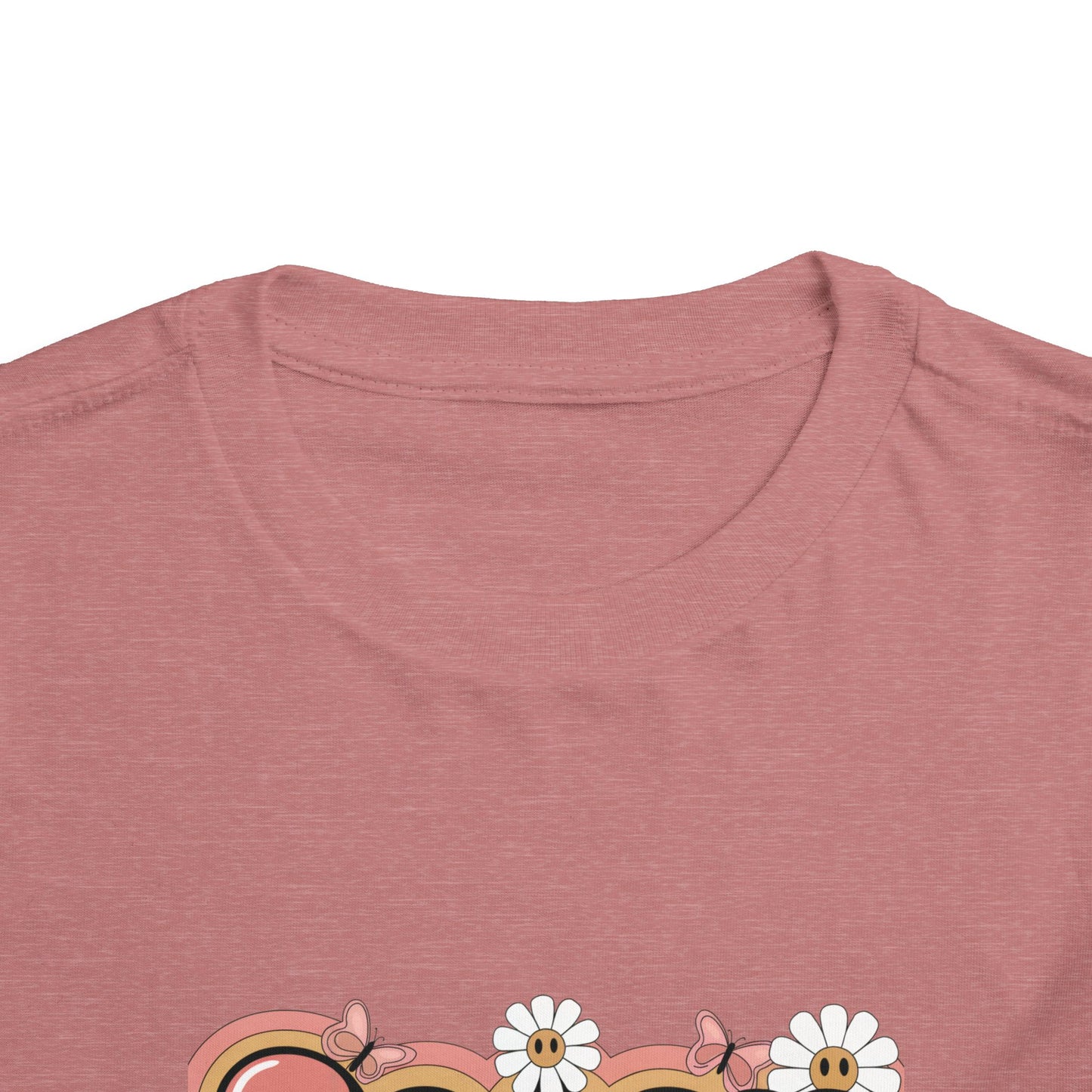 Sassy Little Soul Toddler Tee – Retro Floral Smiley Shirt