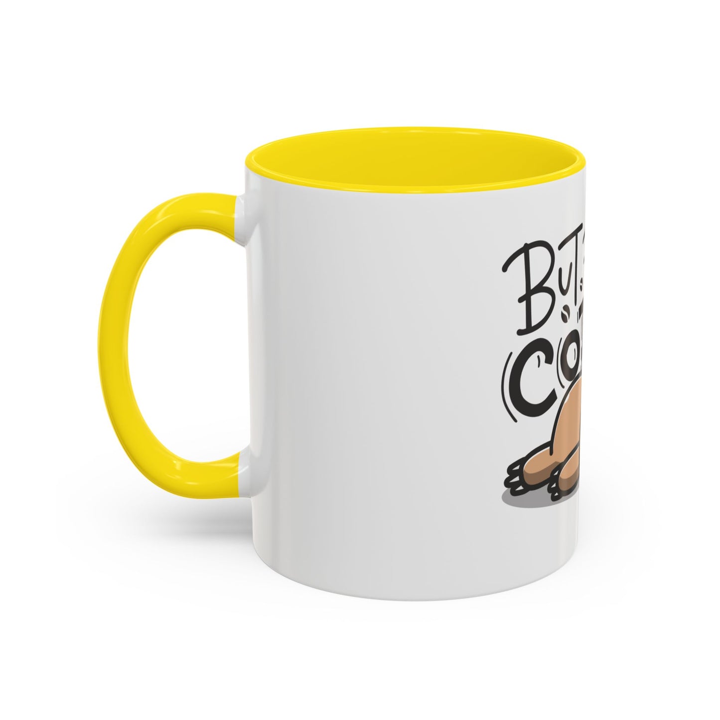 But First Coffee Sloth Mug - Cute Accent Coffee Cup (11/15oz)