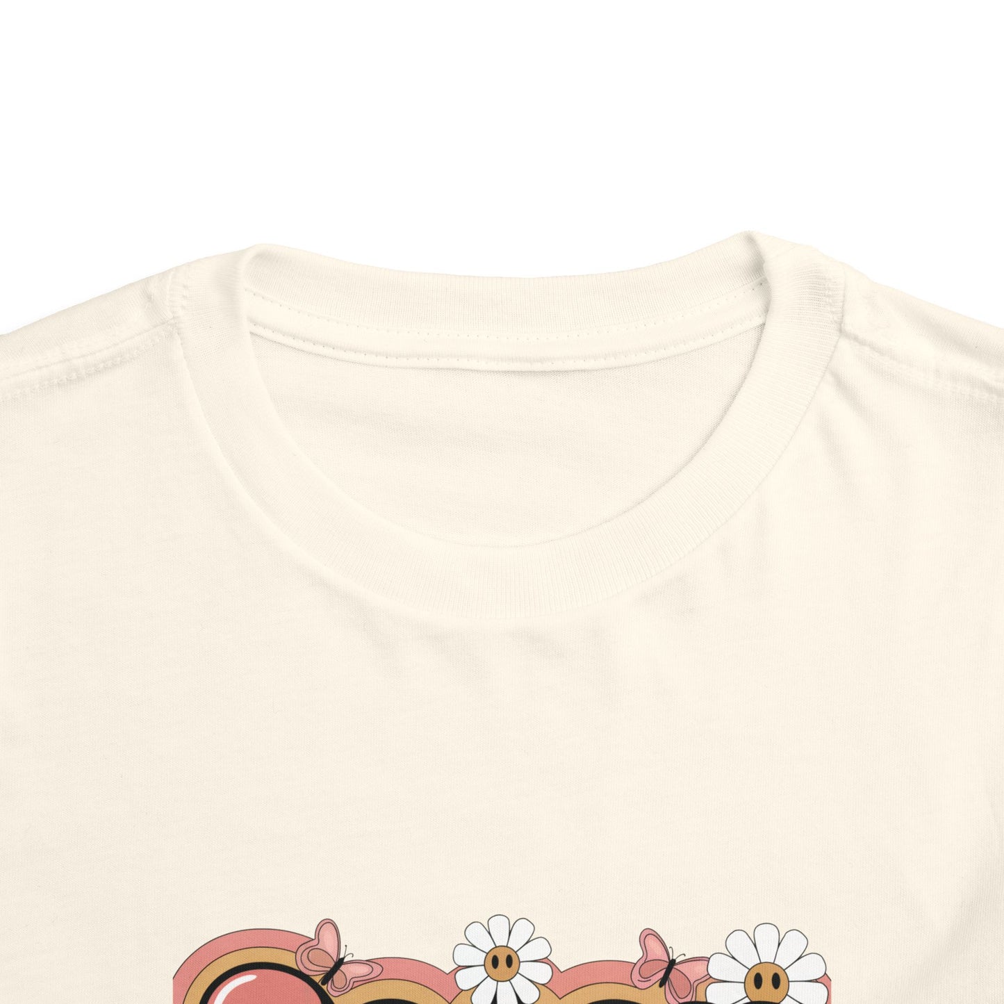 Sassy Little Soul Toddler Tee – Retro Floral Smiley Shirt