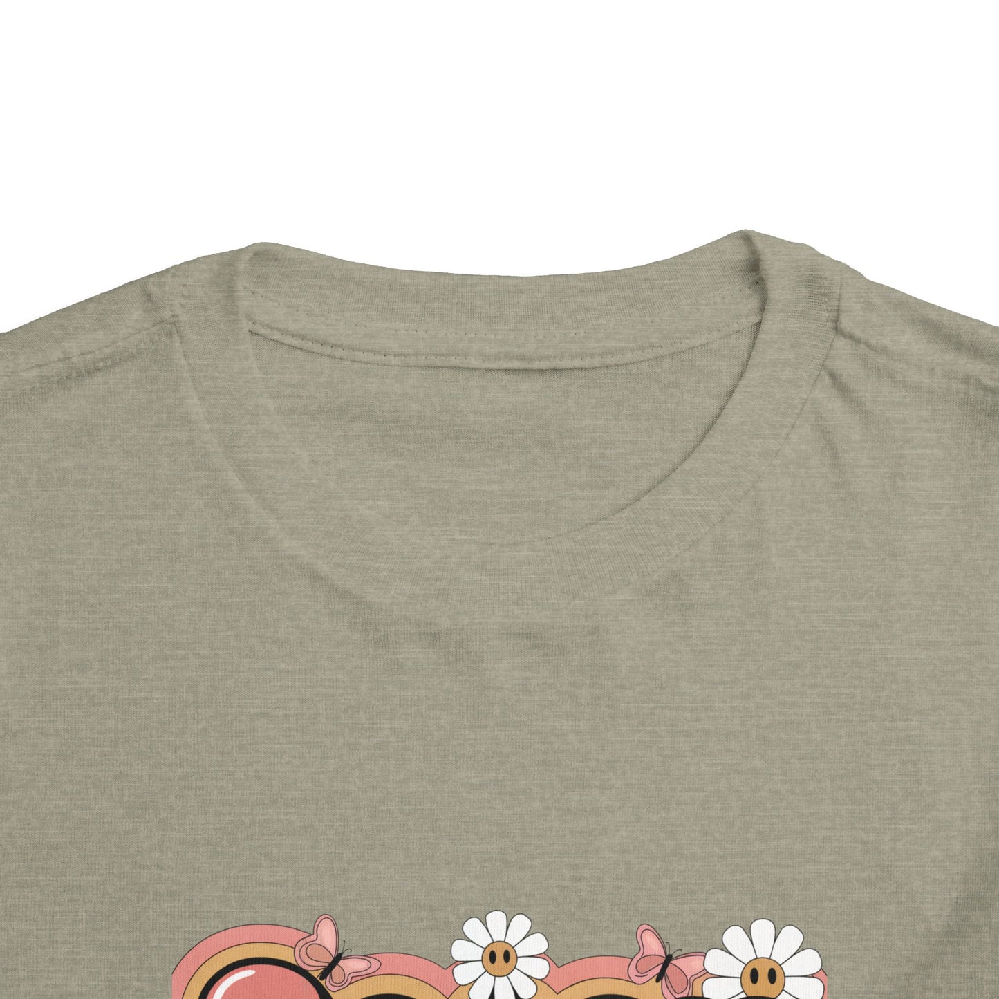 Sassy Little Soul Toddler Tee – Retro Floral Smiley Shirt