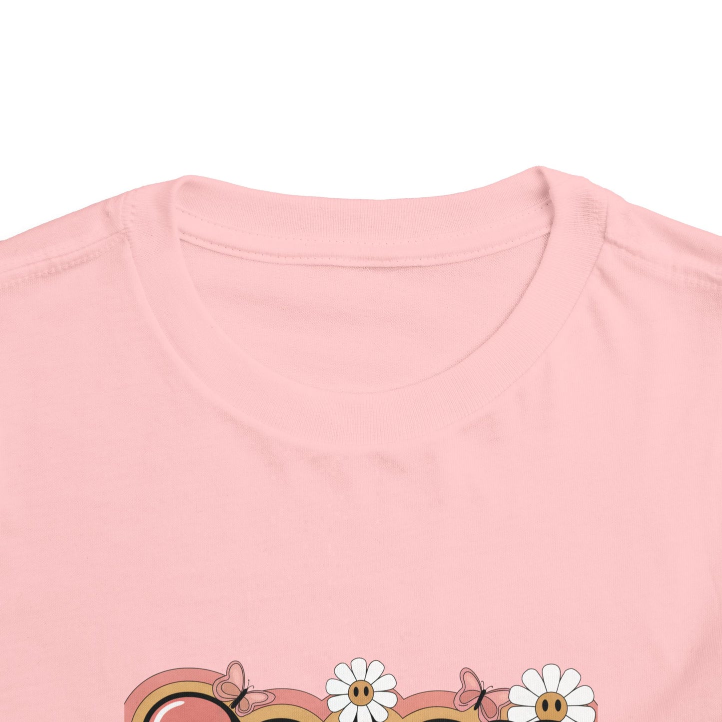 Sassy Little Soul Toddler Tee – Retro Floral Smiley Shirt
