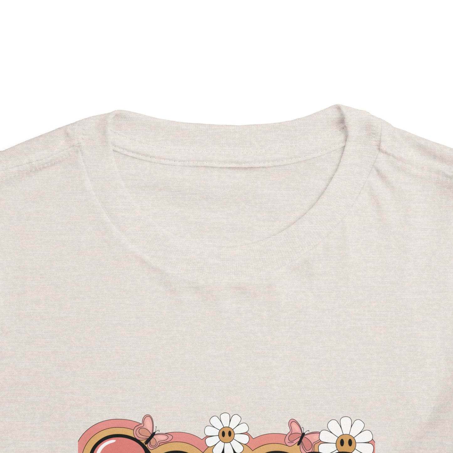 Sassy Little Soul Toddler Tee – Retro Floral Smiley Shirt