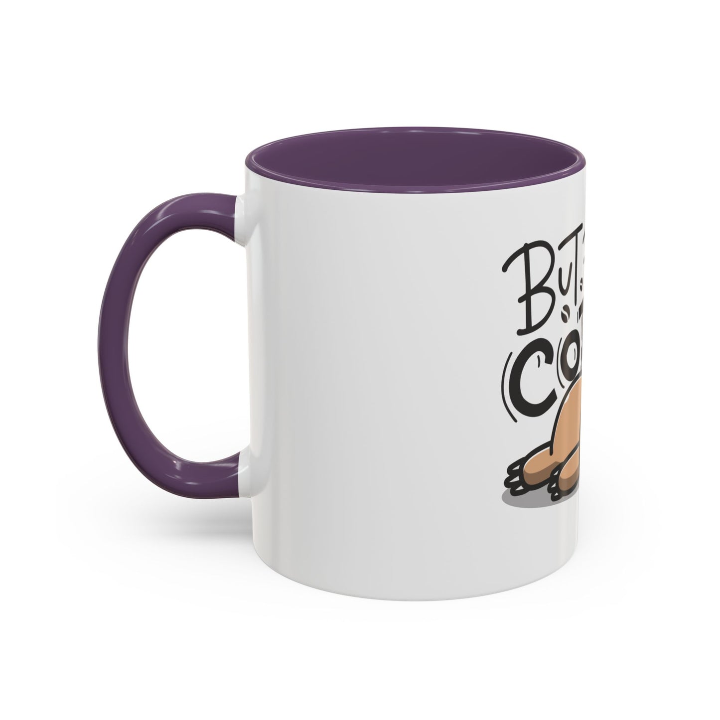 But First Coffee Sloth Mug - Cute Accent Coffee Cup (11/15oz)
