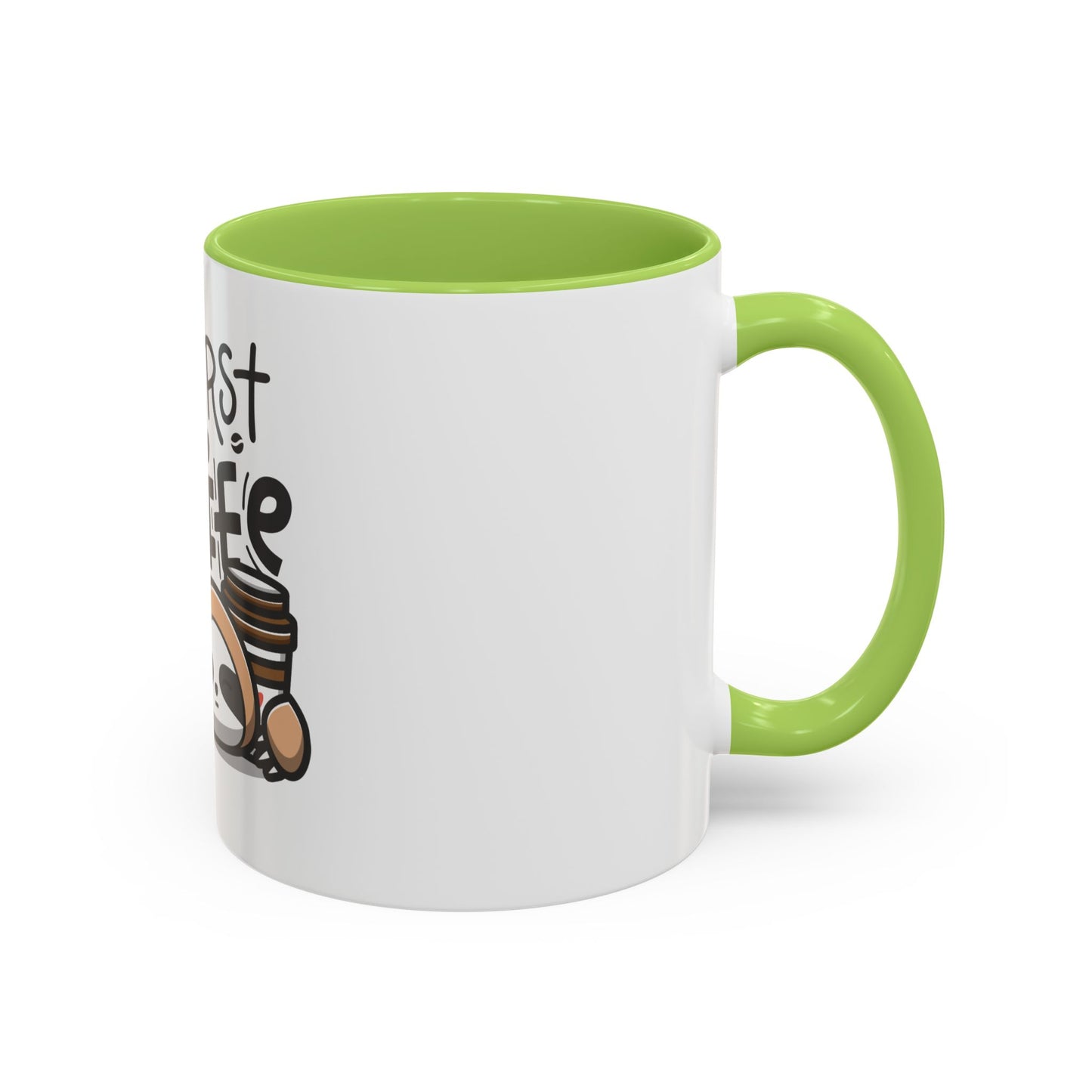 But First Coffee Sloth Mug - Cute Accent Coffee Cup (11/15oz)