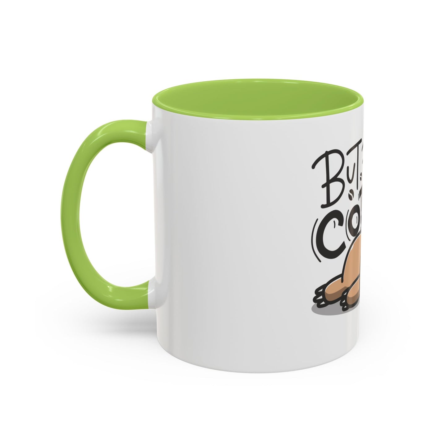 But First Coffee Sloth Mug - Cute Accent Coffee Cup (11/15oz)