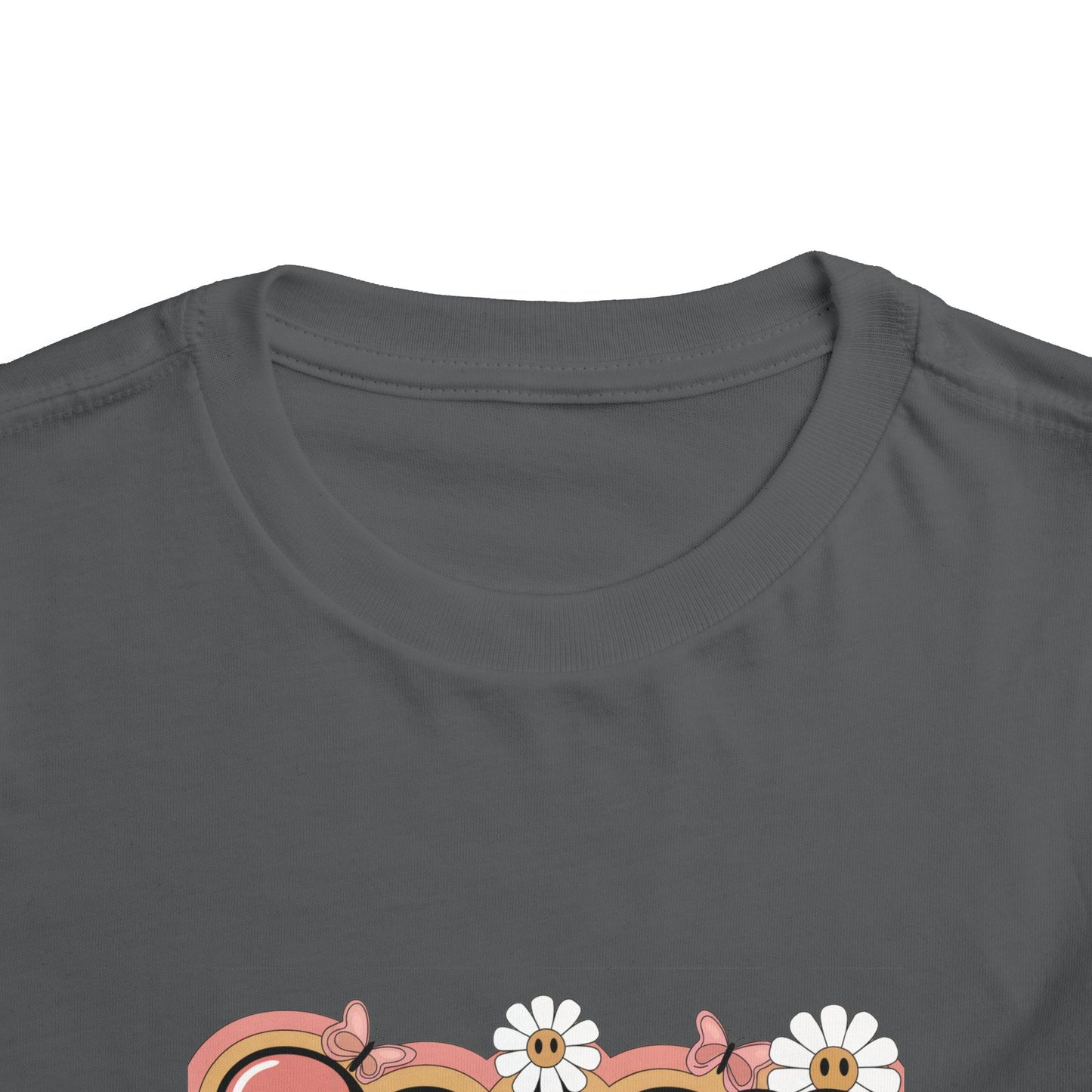 Sassy Little Soul Toddler Tee – Retro Floral Smiley Shirt