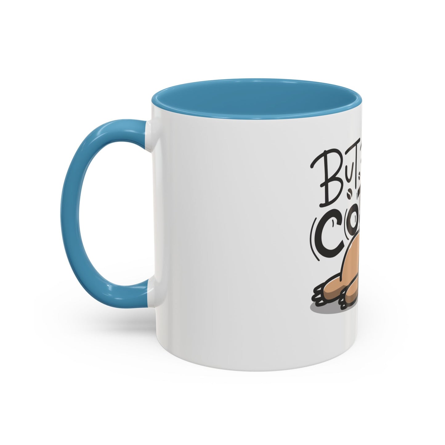 But First Coffee Sloth Mug - Cute Accent Coffee Cup (11/15oz)