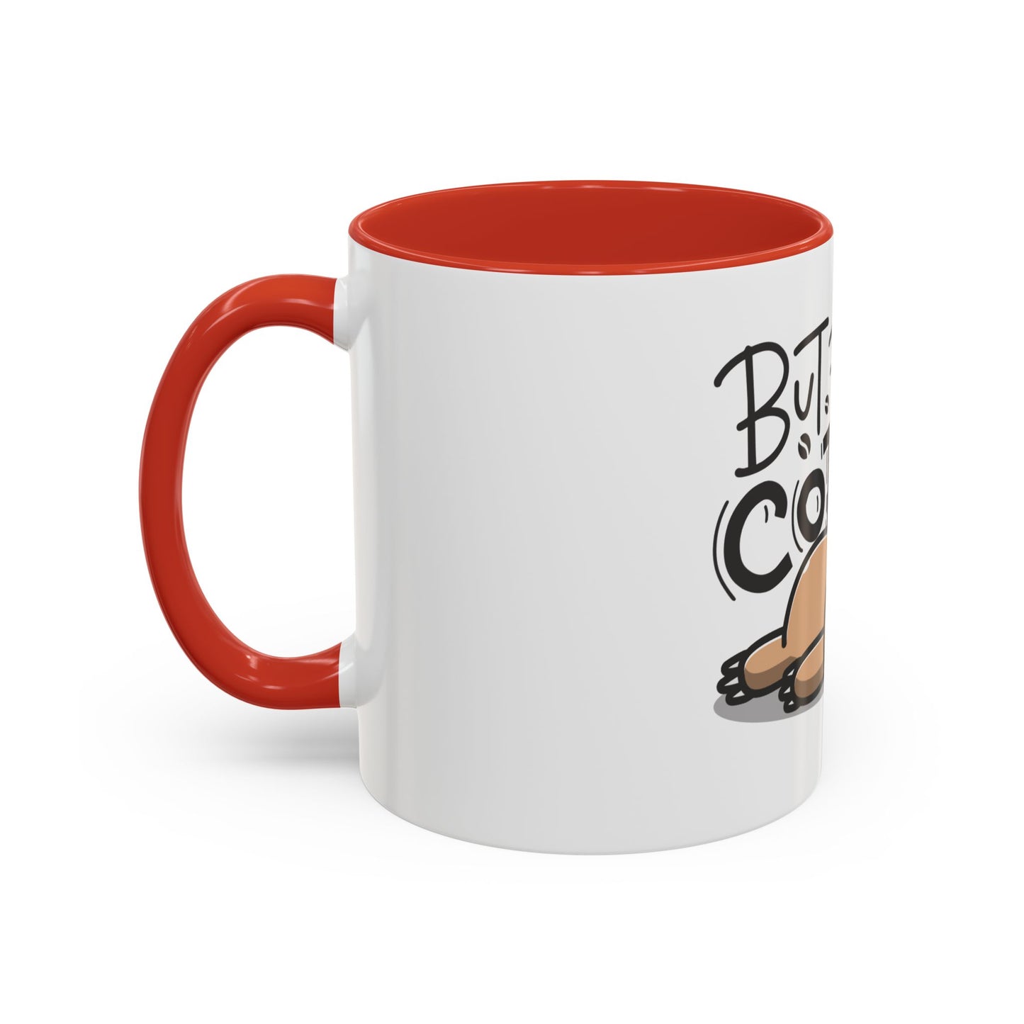 But First Coffee Sloth Mug - Cute Accent Coffee Cup (11/15oz)